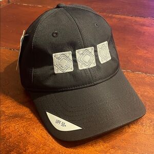 TaylorMade Black Adjustable UPF 50+ Golf Cap